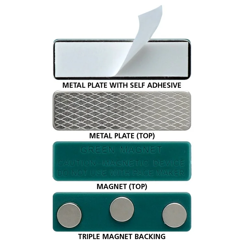 3 post magnet for name tags
