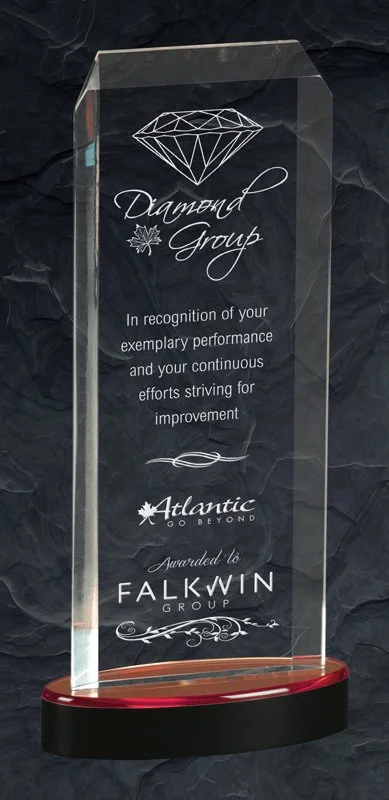 Spectra Acrylic Award 3 Sizes, 3 Colors (2 Custom Options)