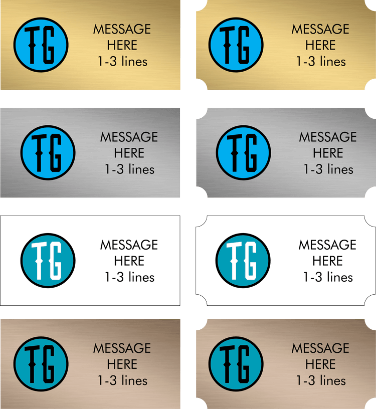 Sublimation Plate with Color 5 x 7"