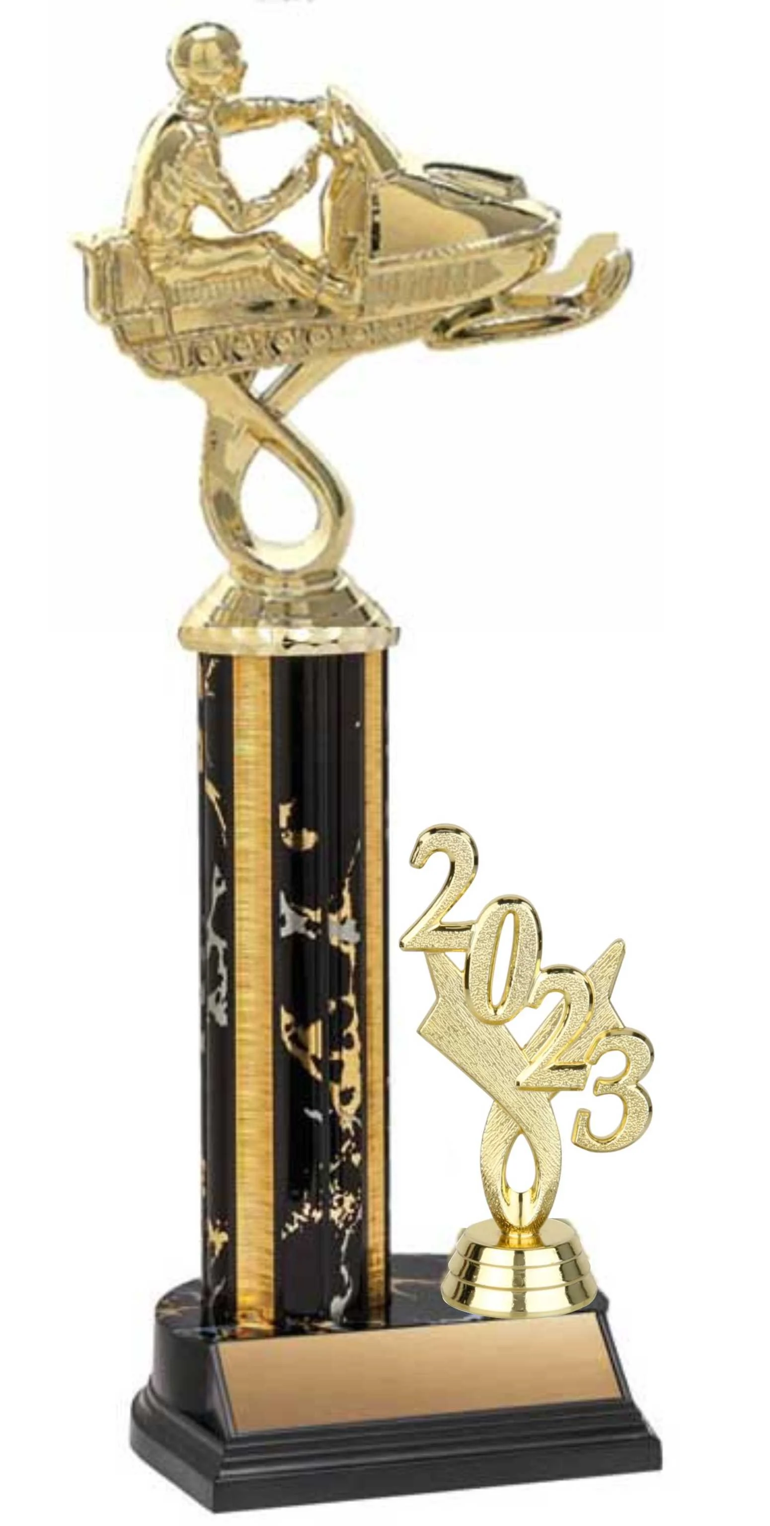 Snowmobile 12" Trophy Assembled (Includes Engraving)