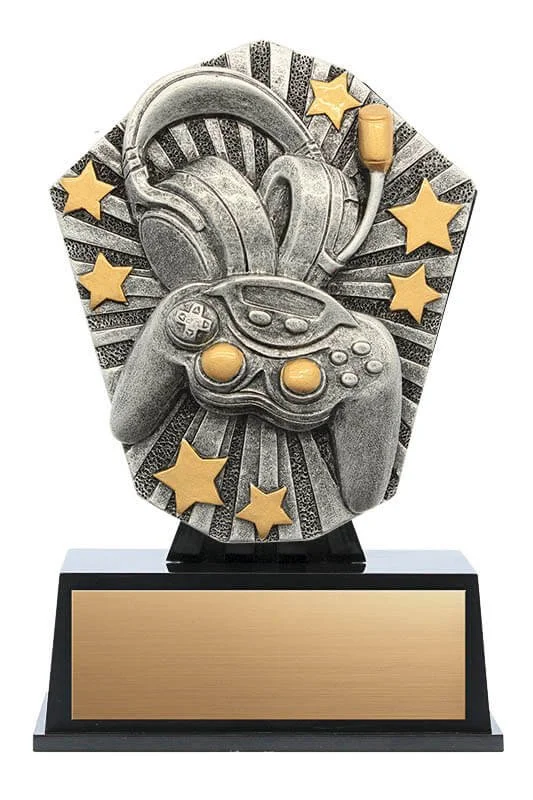 Gaming Cosmo Resin Trophy- 4 Sizes (Includes Engraving)