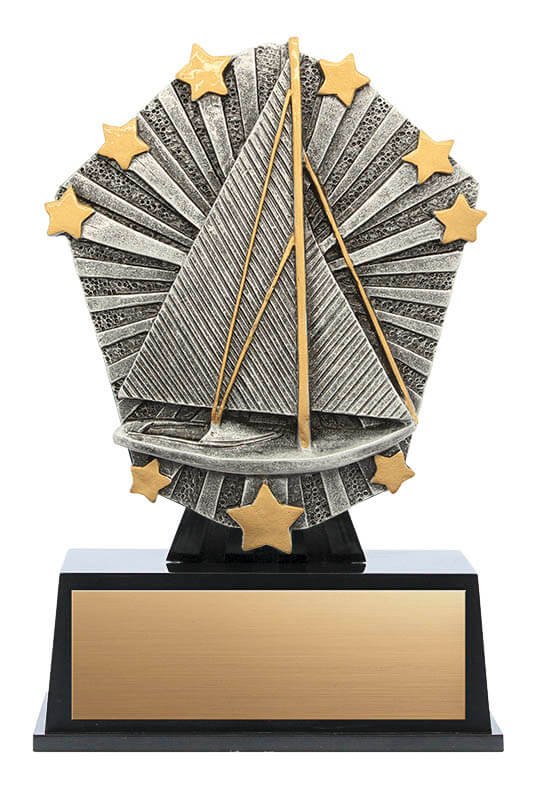 Sailing Cosmo Resin Trophy- 4 Sizes (Includes Engraving)