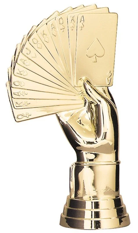 Bridge Hand Trophy Topper 4.25" - Figure