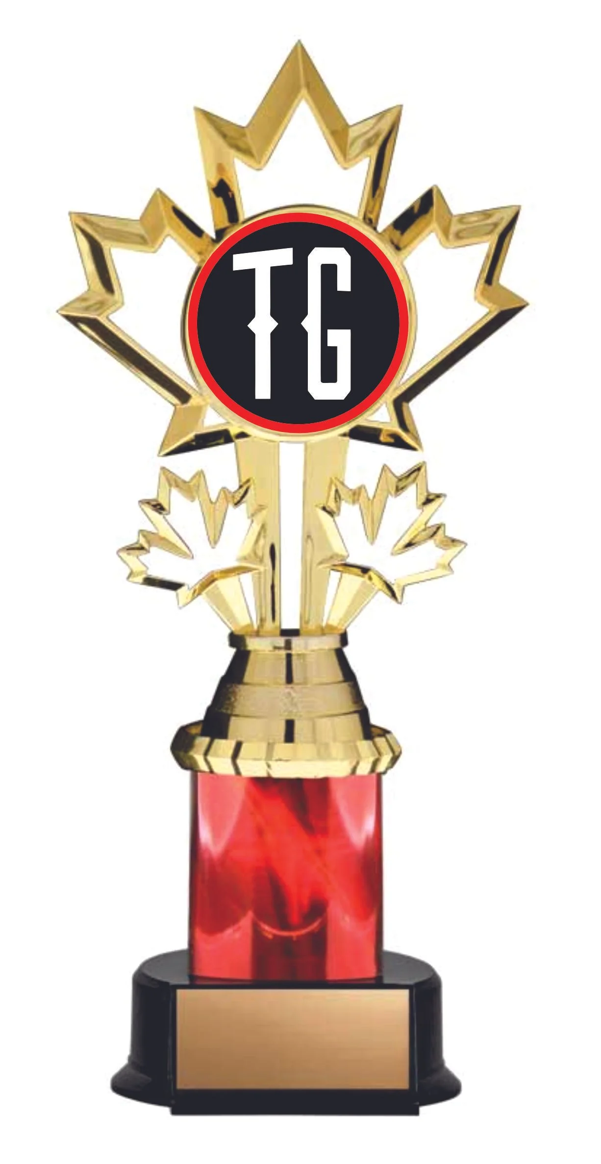 Patriot Maple Leaf Canadian Trophy- 3 Sizes (Includes Engraving)