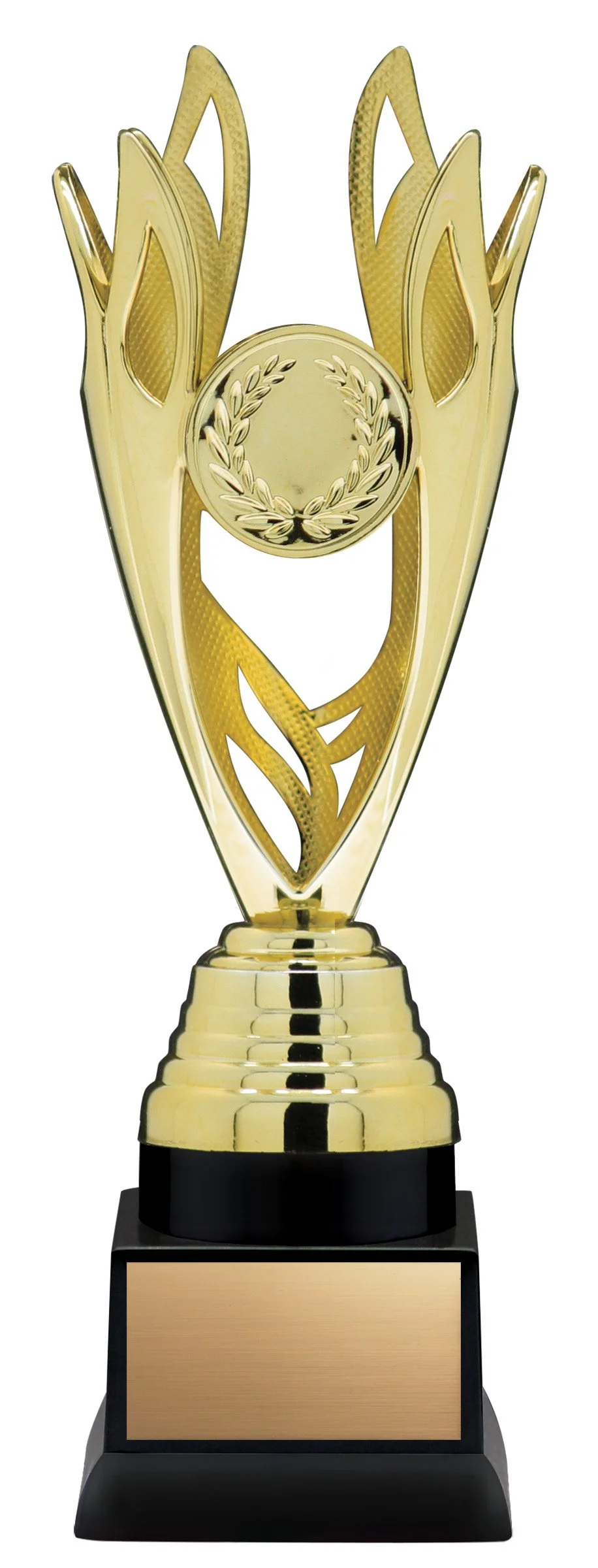 Gold Plastic Reflex Flame Cup- 3 Sizes (Includes Engraving)