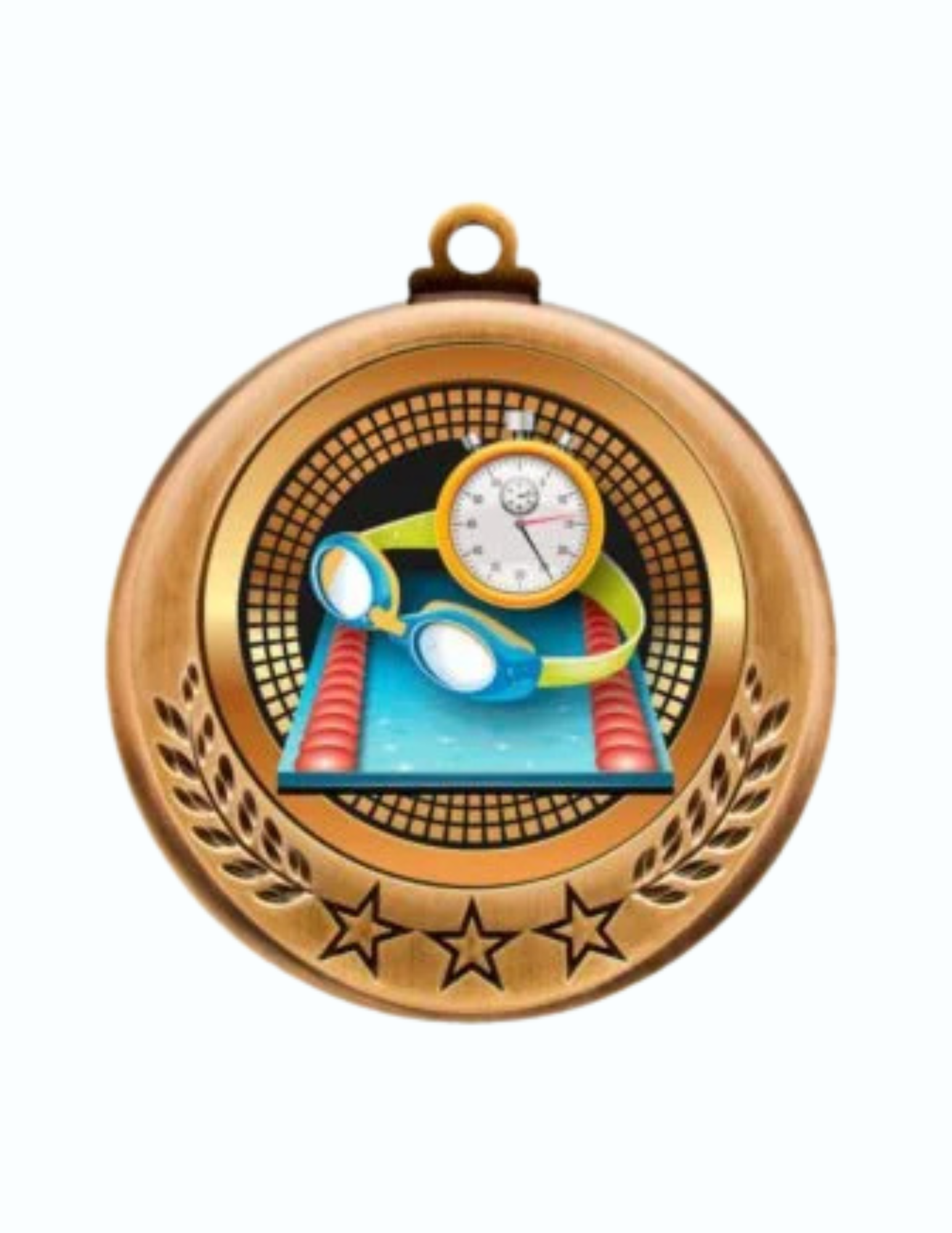 Spectrum Series Swimming Medal- 2 sizes (Includes Ribbon)