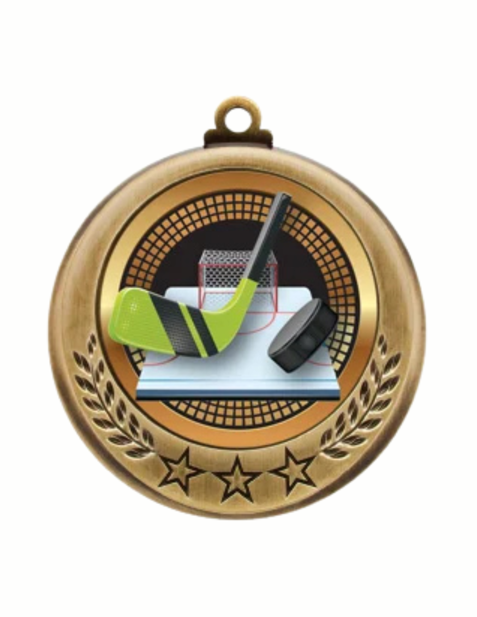 Spectrum Series Hockey Medal- 2 Sizes (Includes Ribbon)