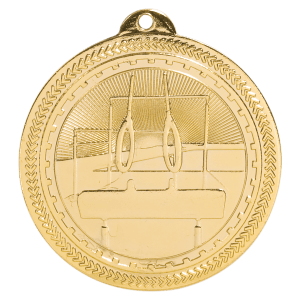 Gymnastics BriteLazer Medal 2" (Included Ribbon)