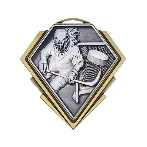 Diamond Series Female Hockey Medal 3" (Includes Ribbon)