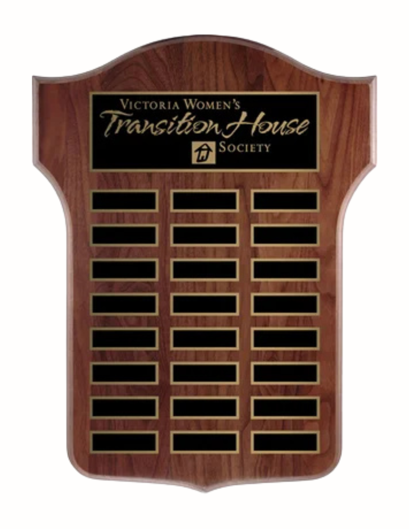 Thomas Annual Shield Plaque 3 Sizes (Includes Header- 2 Custom Options)
