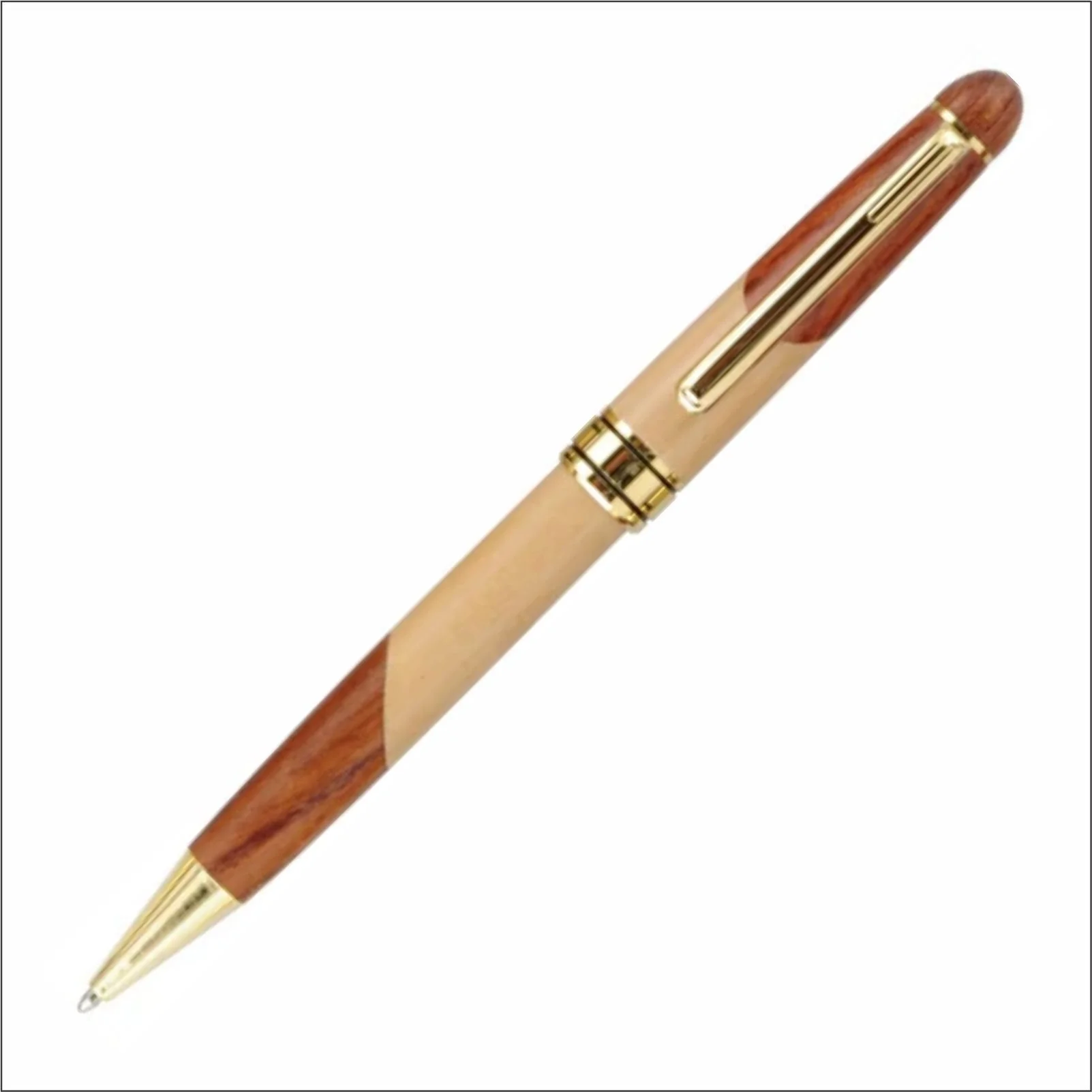 Rosewood & Maple Ball Point Pen (Includes Engraving)