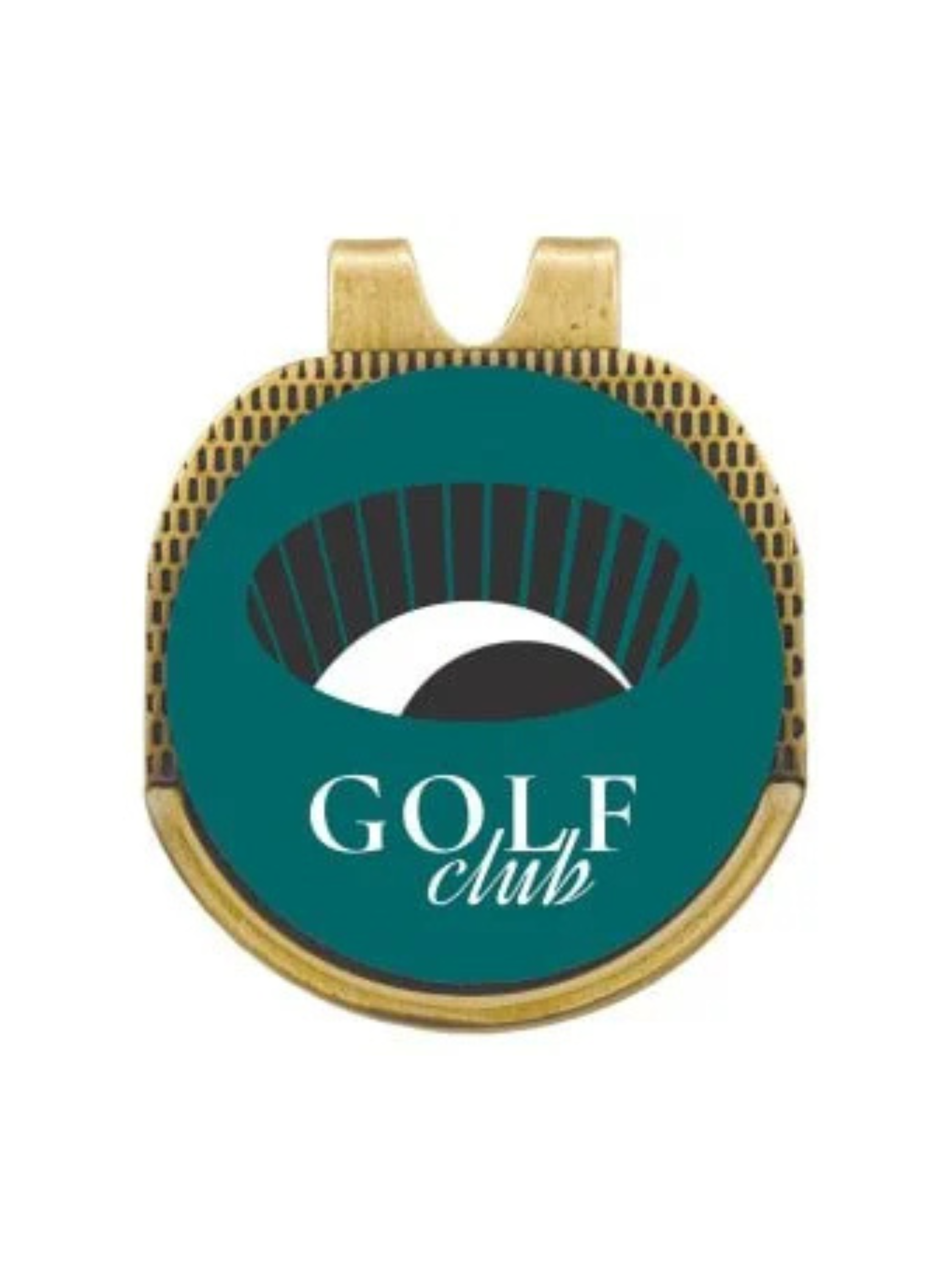 Antique Hat Clip with Golf Ball Marker 1.25"- 2 Finishes (Includes Sublimation)