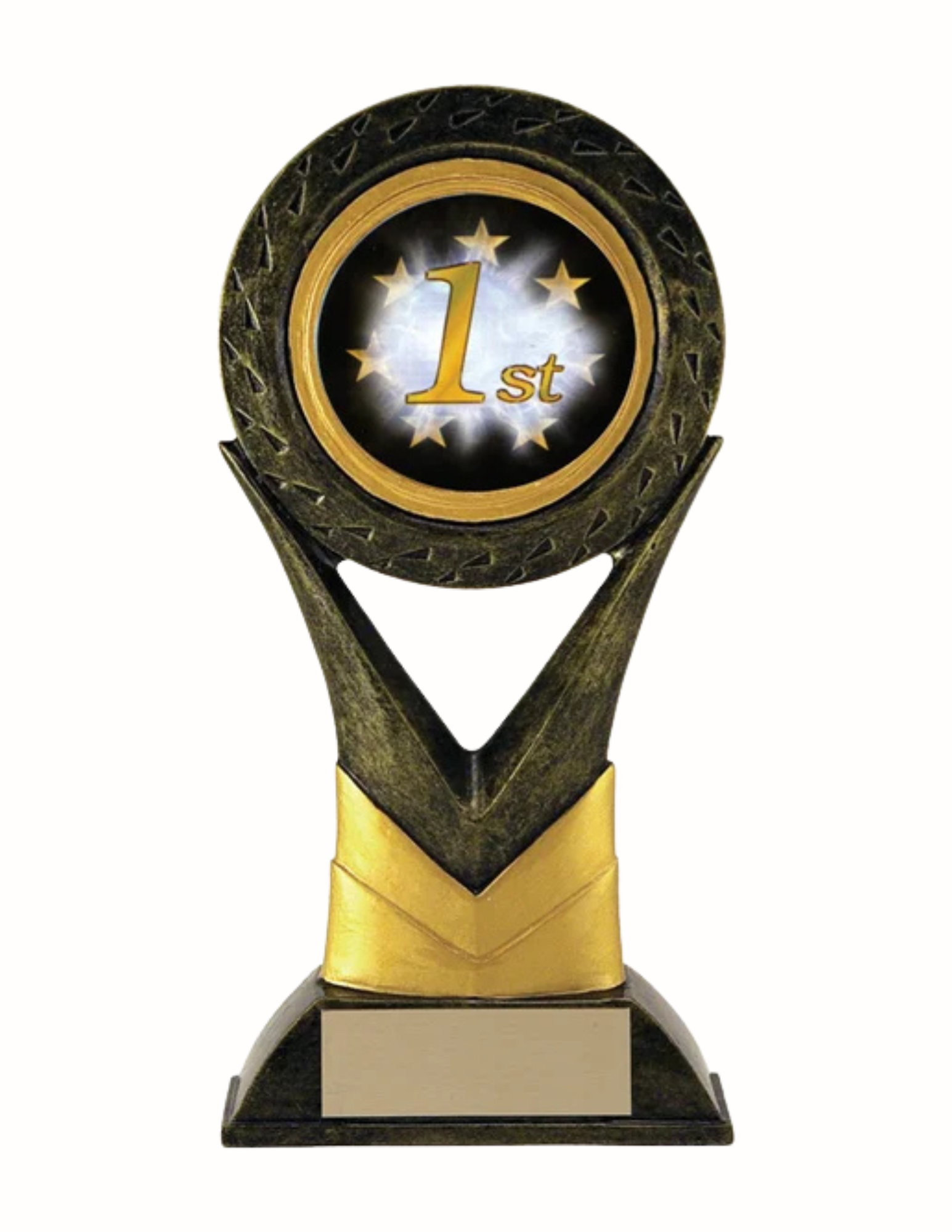 Aztec Gold Resin Placing School Trophy- 3 Sizes (Engraving Included)