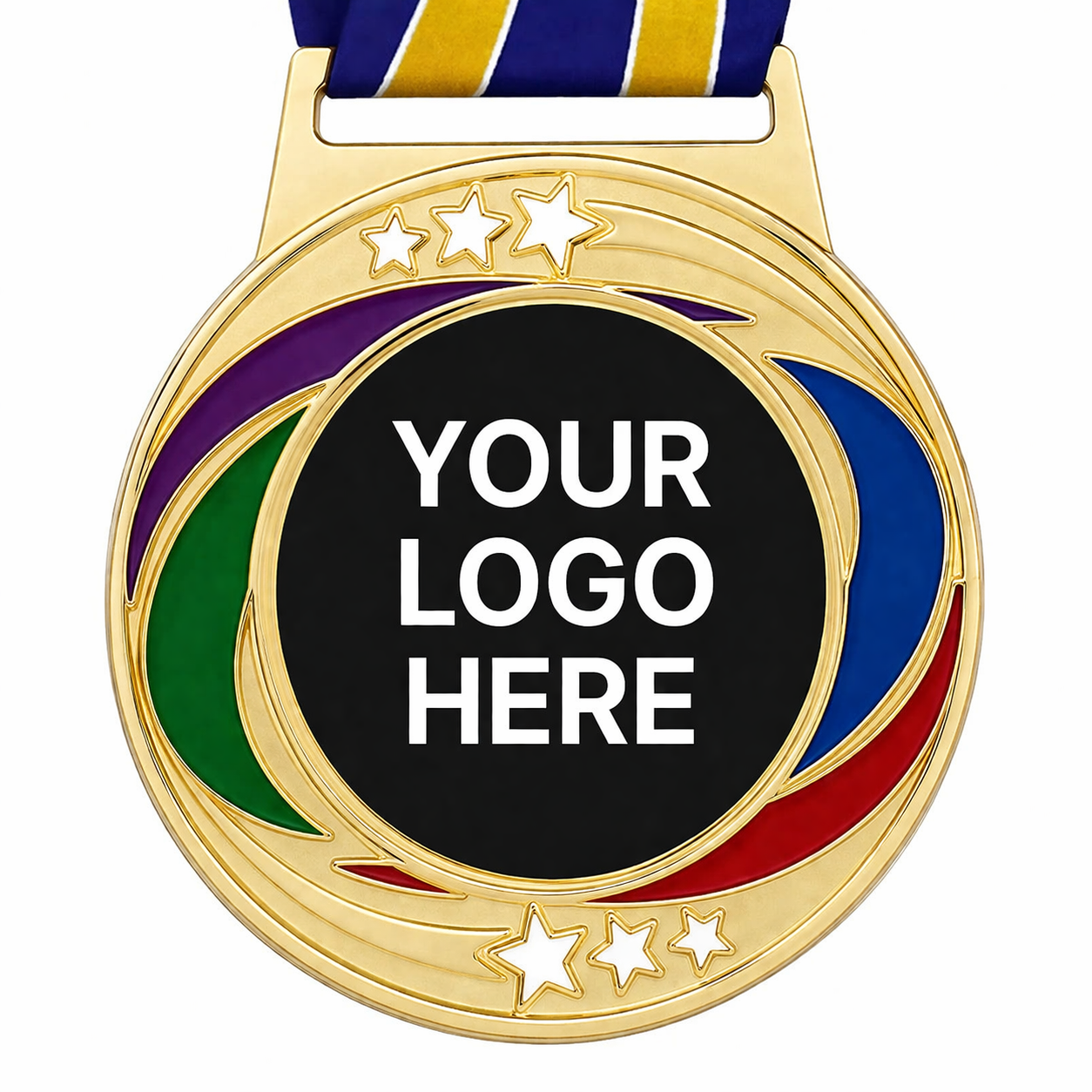 Prestige Series Custom Medal 3" (Includes Ribbon, 2 Custom Options)