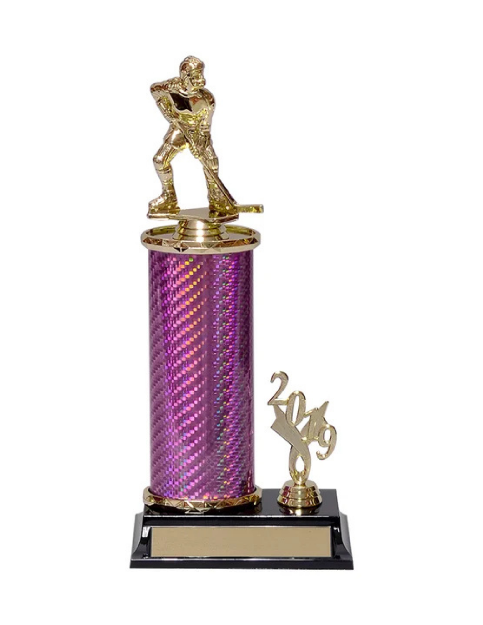 Female  Carbon Fiber Hockey Trophy- 3 Sizes (Engraving Included)