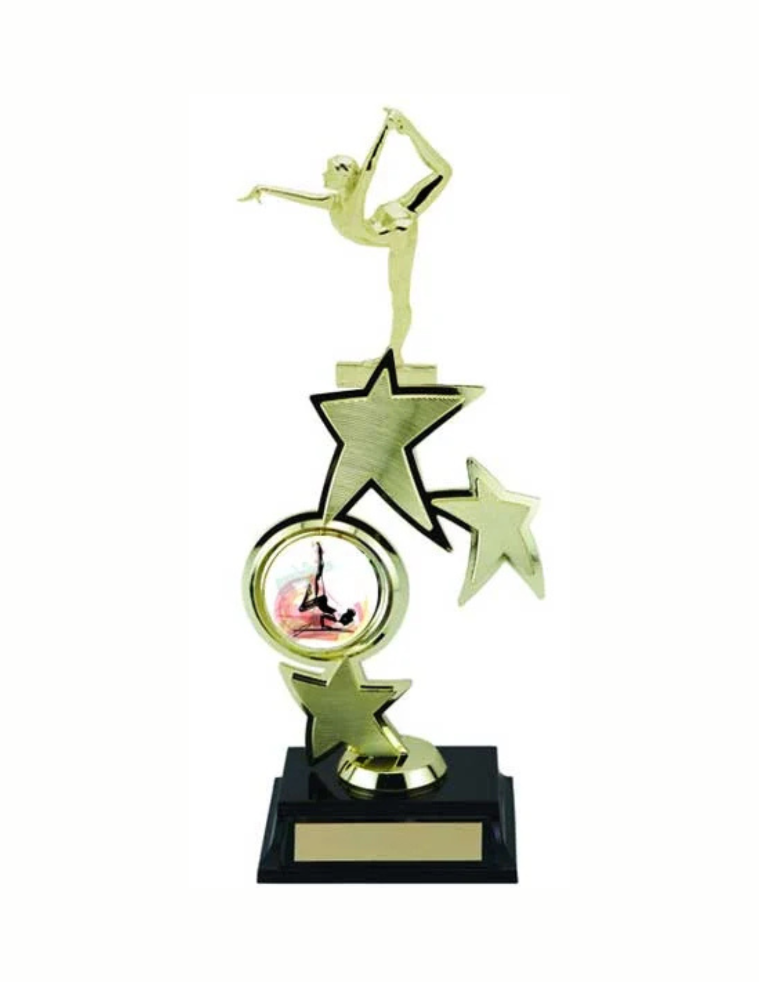Spinning Gymnastics Trophy 12.5" Trophy (Includes Engraving)