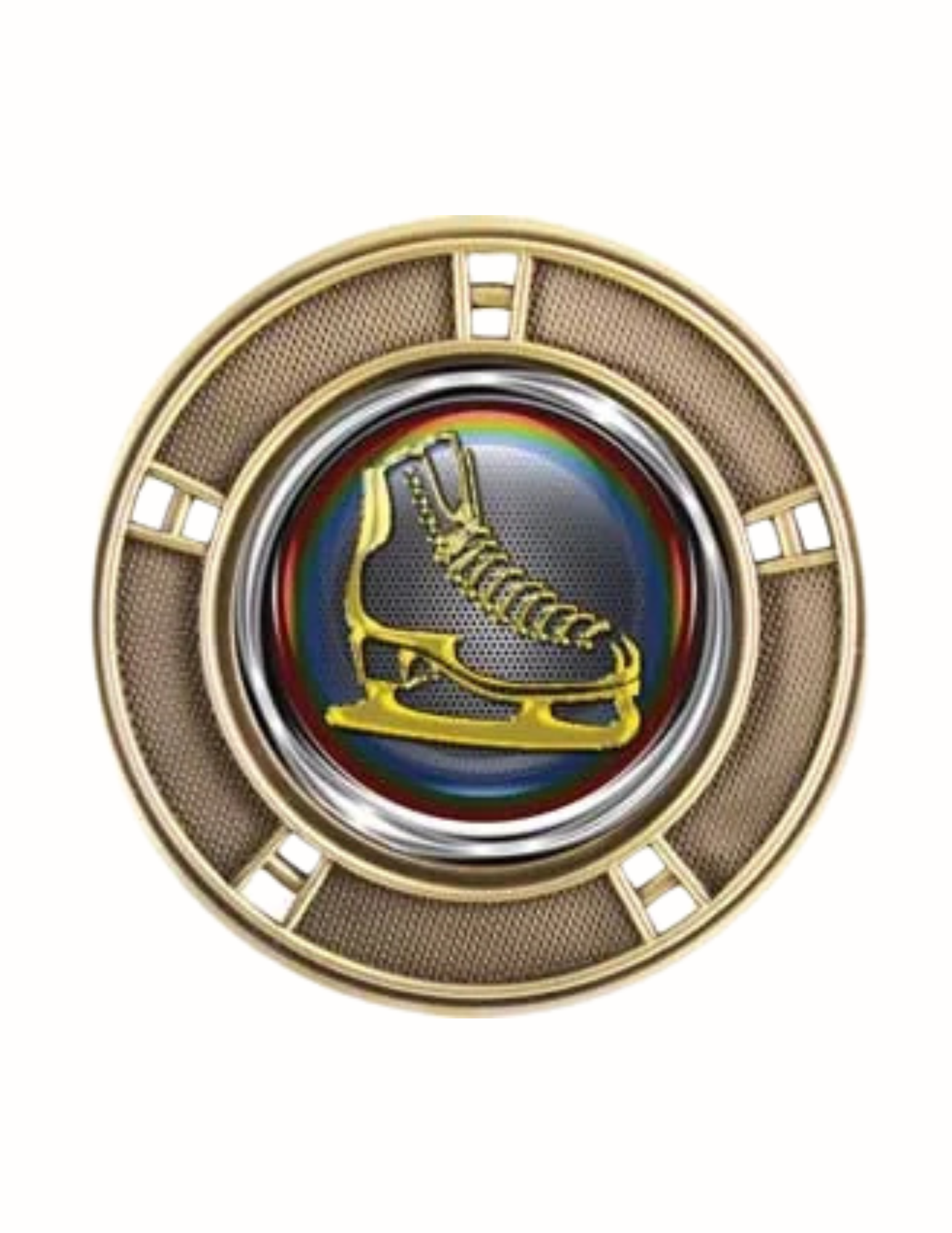Tech Hockey Skate Medal 2.5" (Includes Ribbon)