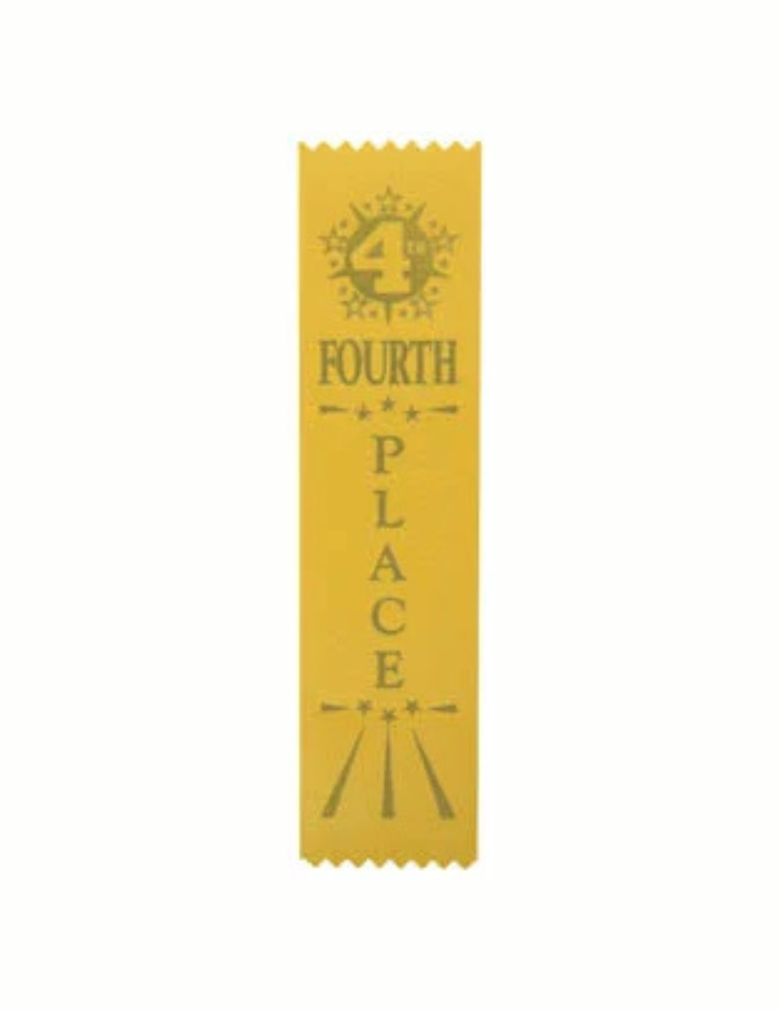 4th Place yellow Ribbon