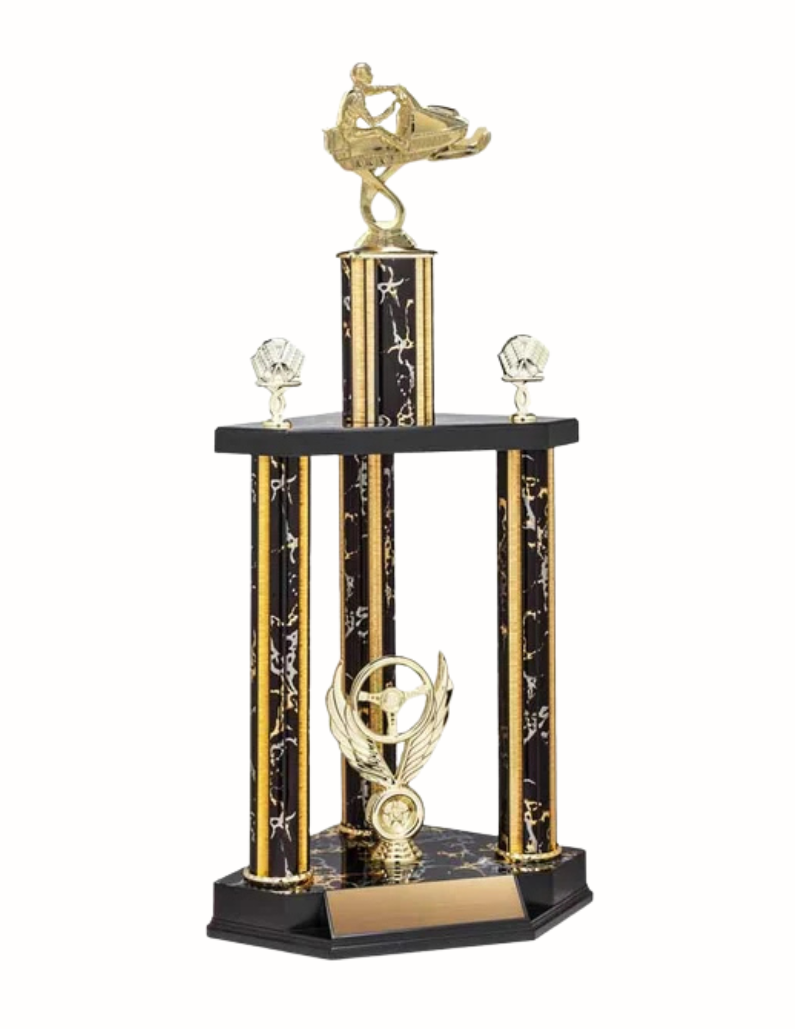 Assembled Snowmobile Trophy 25" (Includes Engraving)