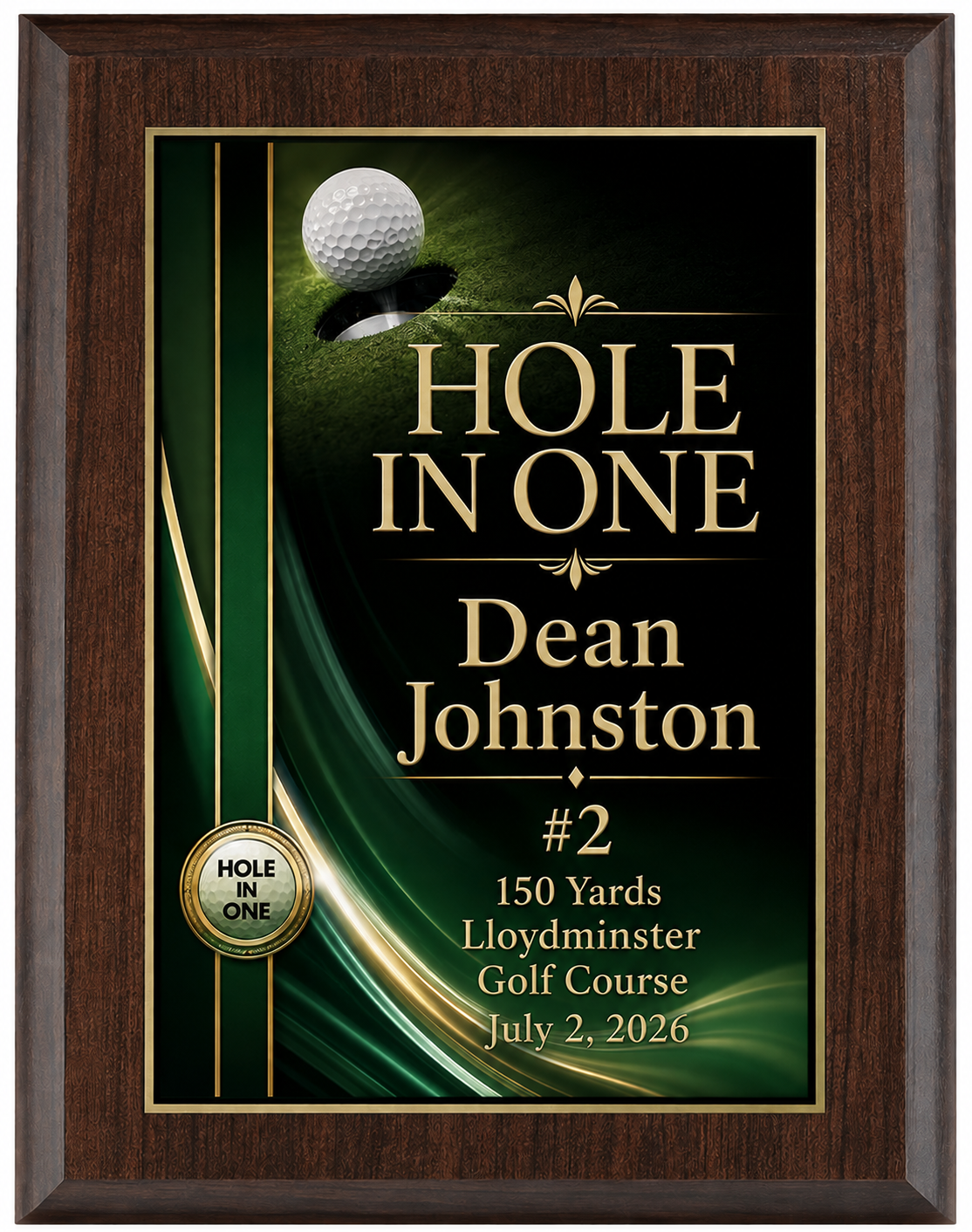 GOLF PRO PLAQUE
