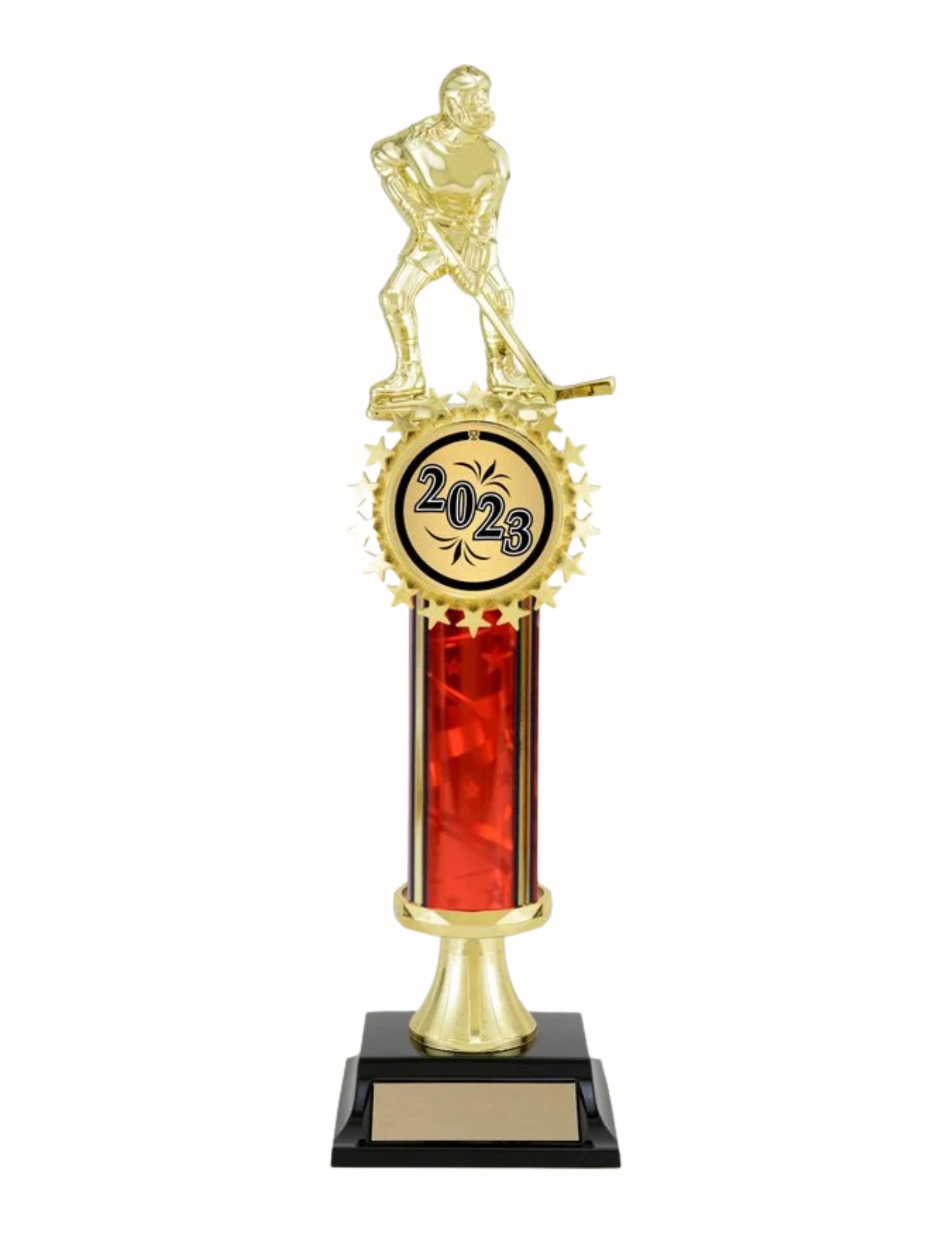 Trophy with Mylar Choose Your Color!- 3 Sizes (Includes Engraving)