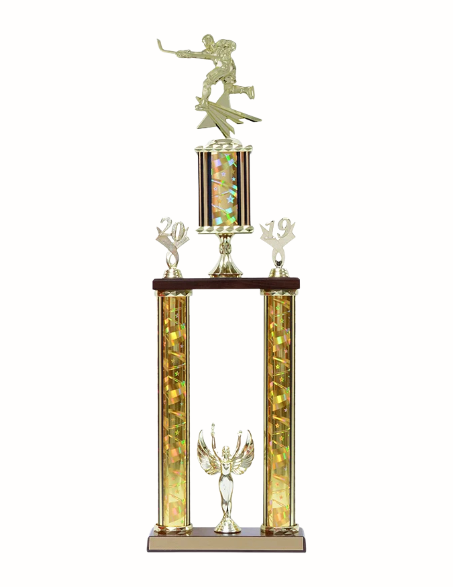 2 Post Set Hockey Trophy- 3 Sizes (Includes Engraving)