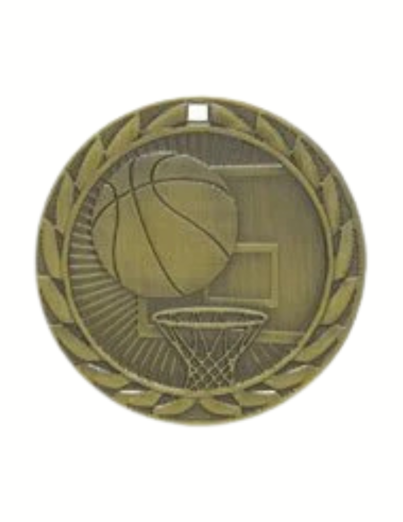 Basketball Iron Medal 2" (Includes Ribbon)