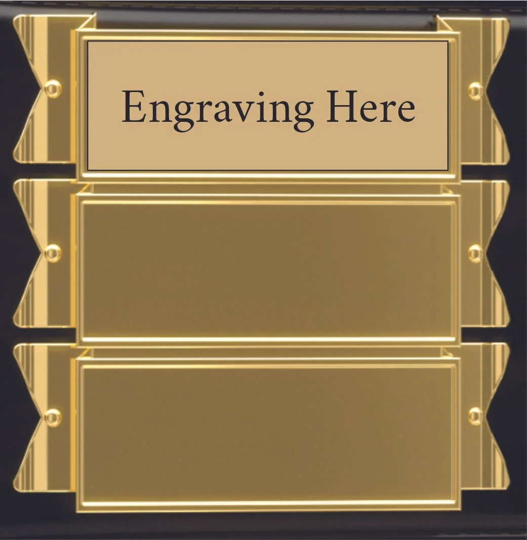 Championship Belt Plate 2.5" x 7/8" (Includes Sublimation)