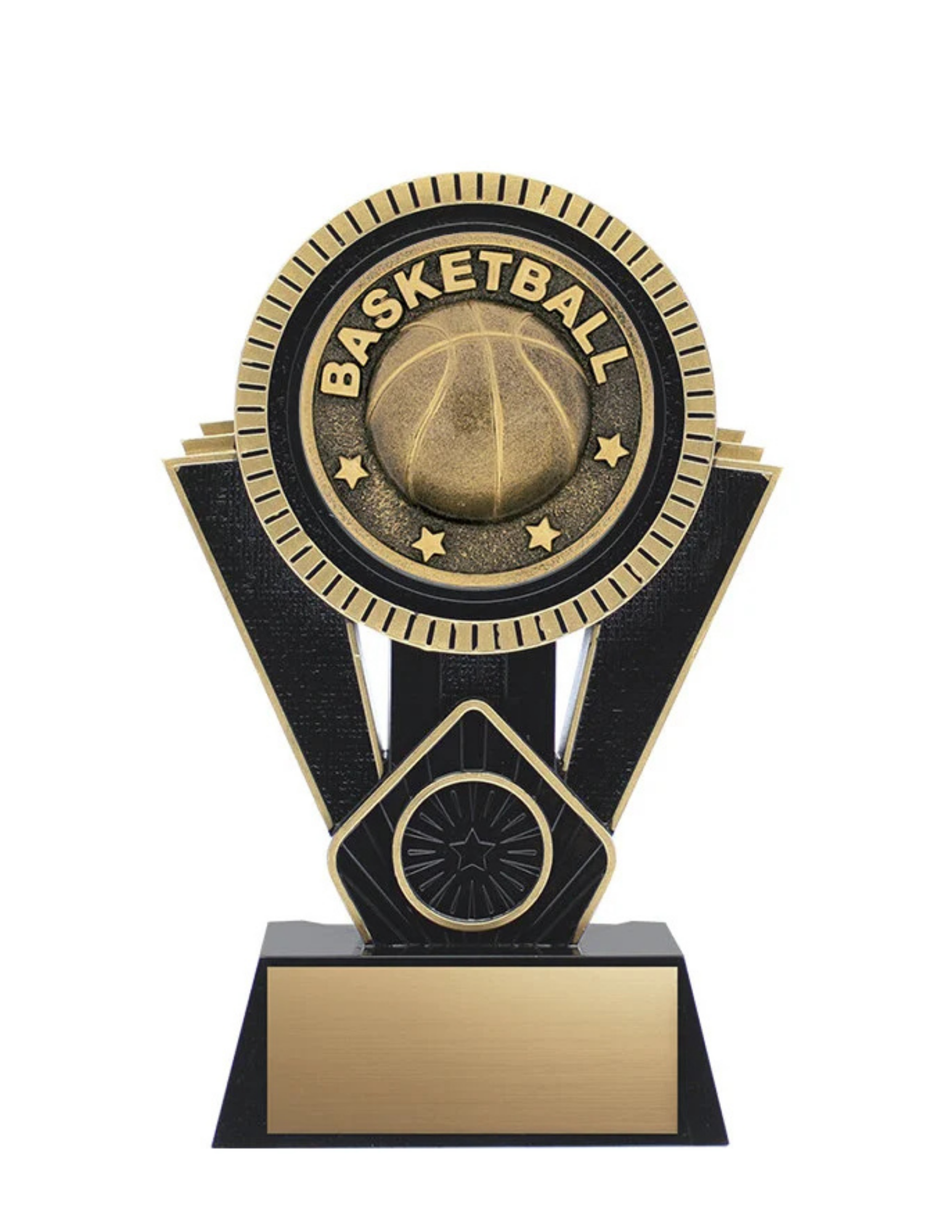 Apex Basketball Resin Trophy- 4 Sizes, 2 Colors (Includes Engraving)