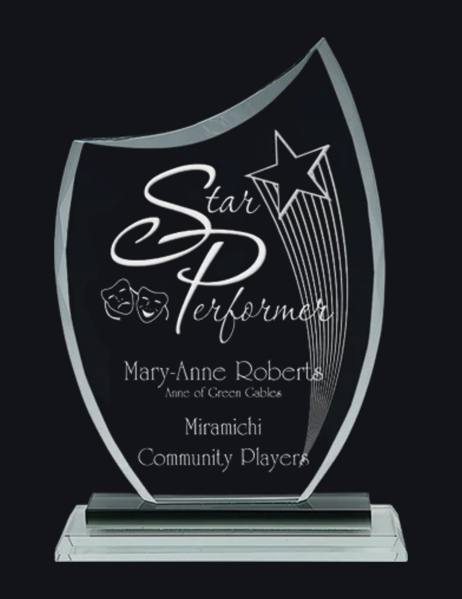 Munich Glass Award- 3 Sizes (Includes Engraving)