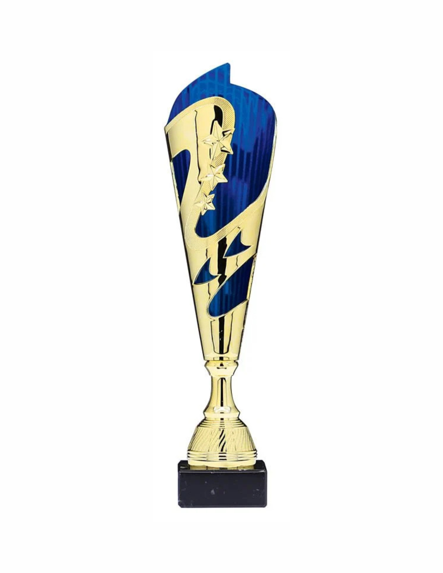 Gold and Blue Plastic Trophy Cup