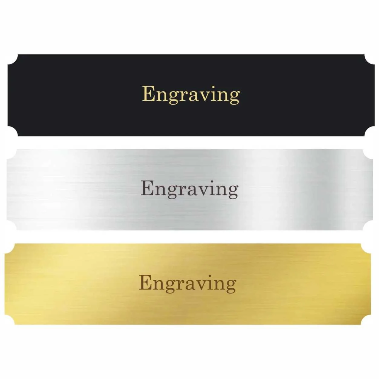 4" x 1" Plate with Double sided tape (Includes Laser Engraving)