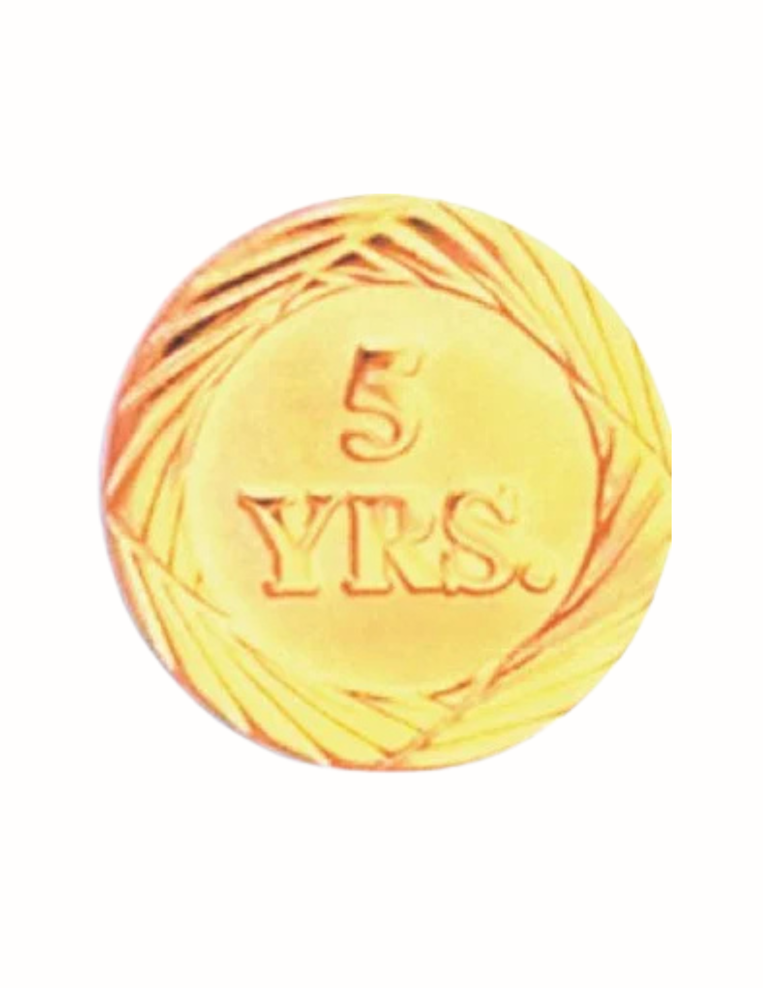Gold 5 Years of Service Pin