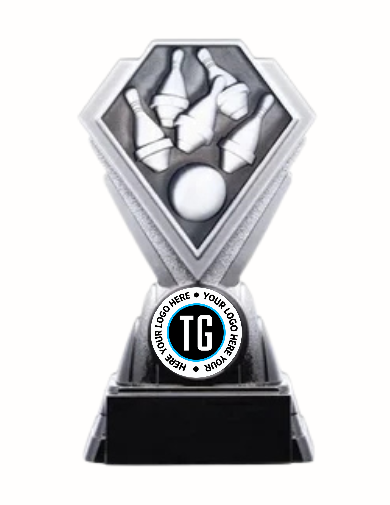 Diamond Series Weighted 5 Pin Bowling Trophy