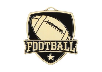 Varsity Football Medal 2.375" (Includes Ribbon)