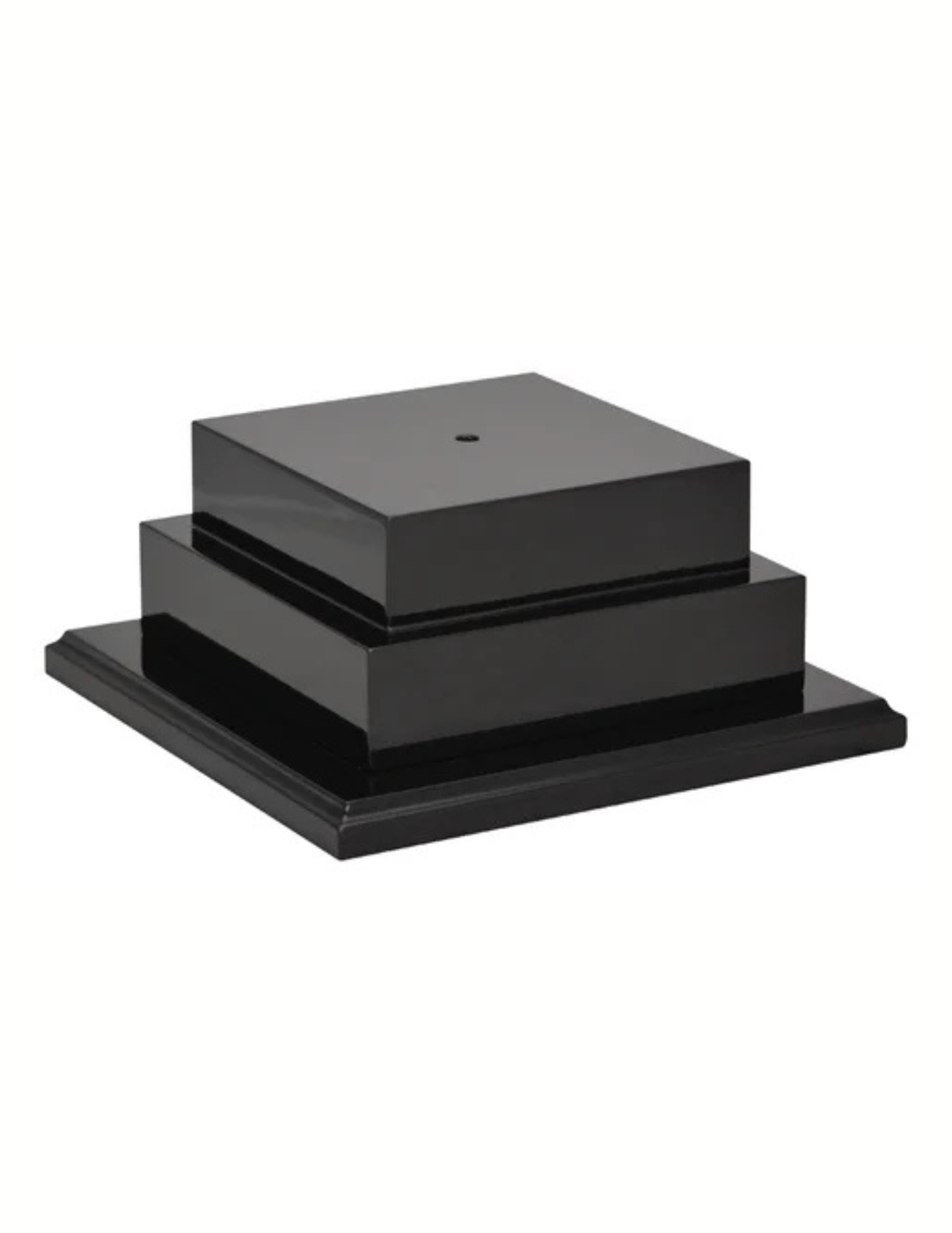 Black Piano Finish 2 Tier Annual Base 10.25” x 10.25” x 4.5” (4.5” tall)