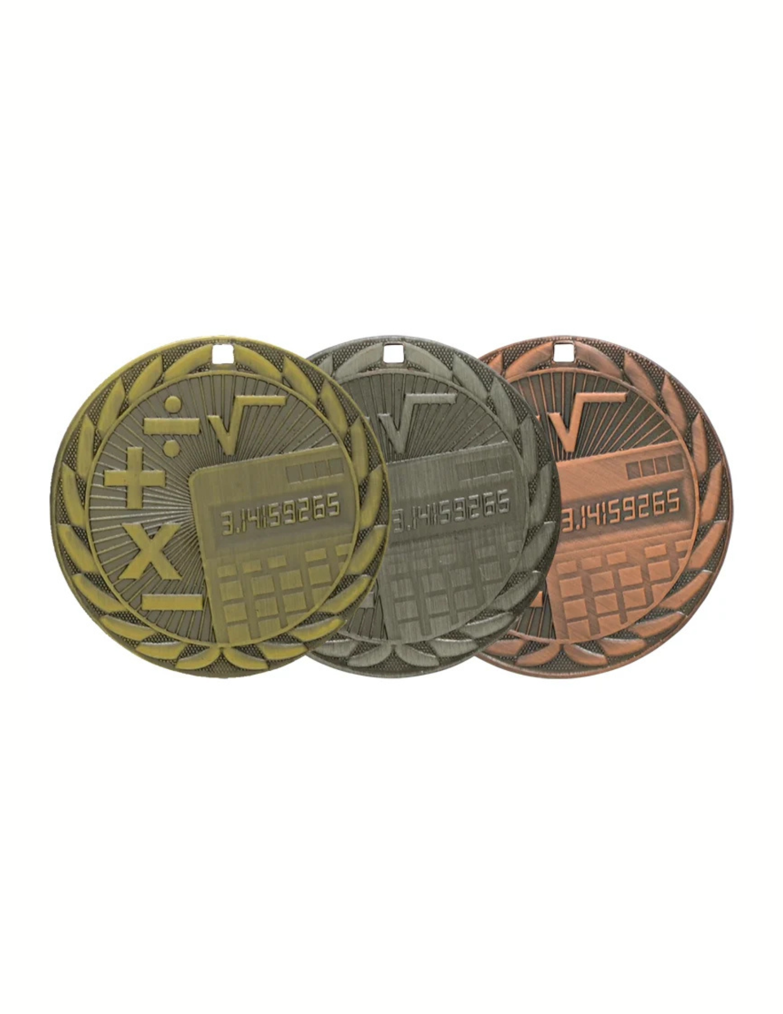 Math Iron Medal 2" (Includes Ribbon)