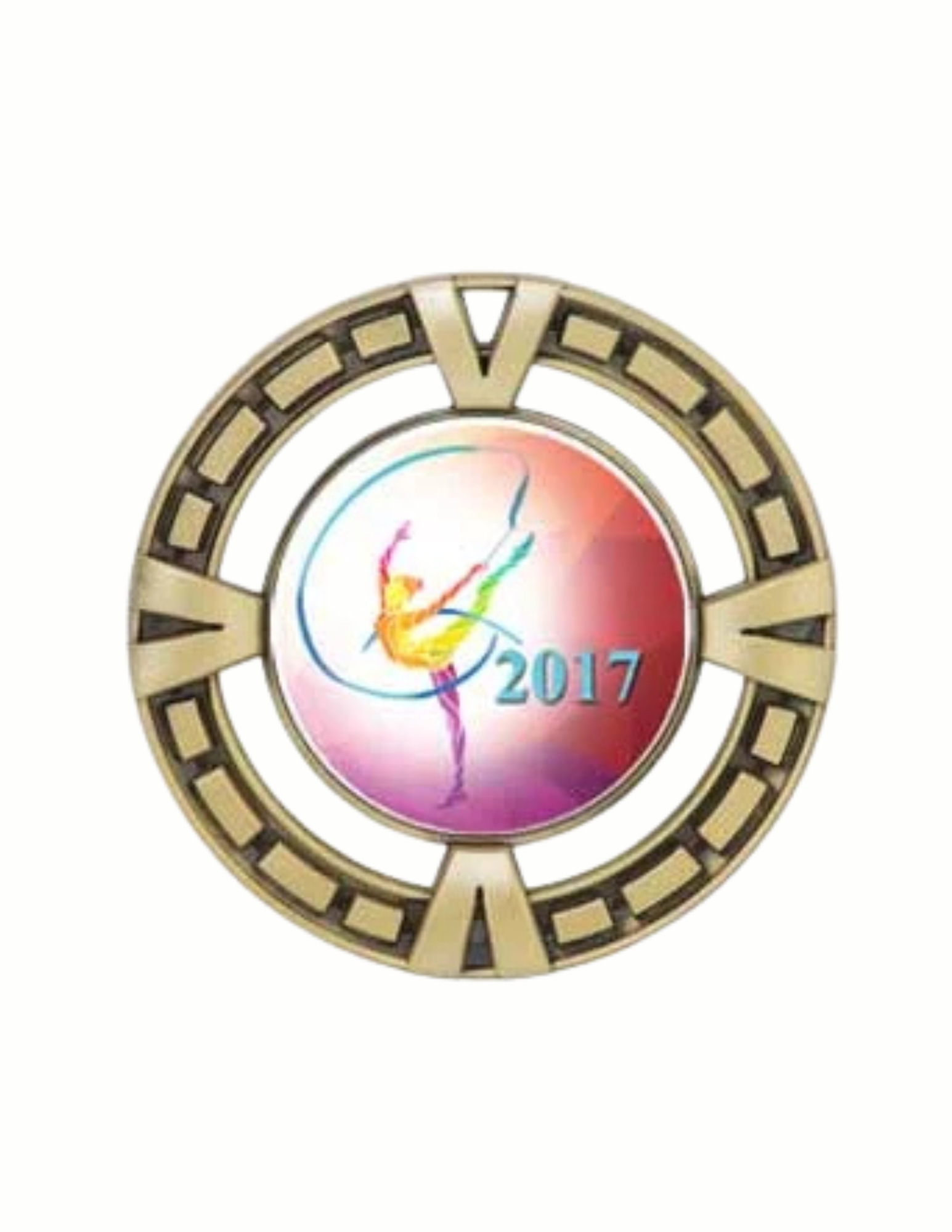 Victory Gymnastics Medal 2.5" (Includes Ribbon)