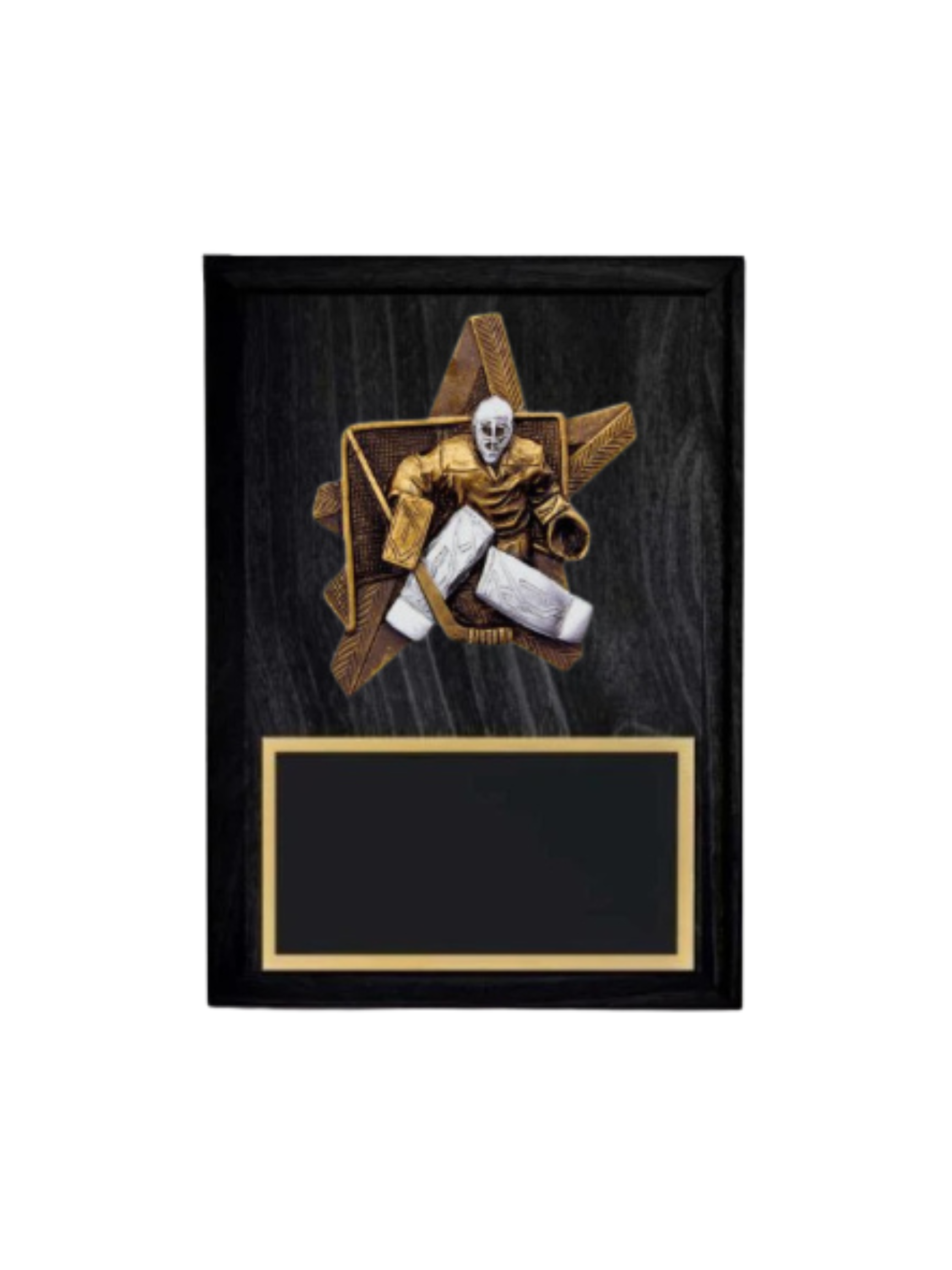 Pro Star Hockey Goalie Plaque- 2 Sizes (Includes Engraving)