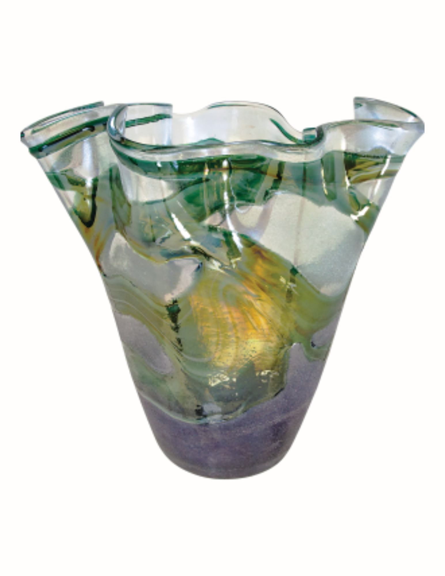 Flower Vase Art Glass Vase 11.25"