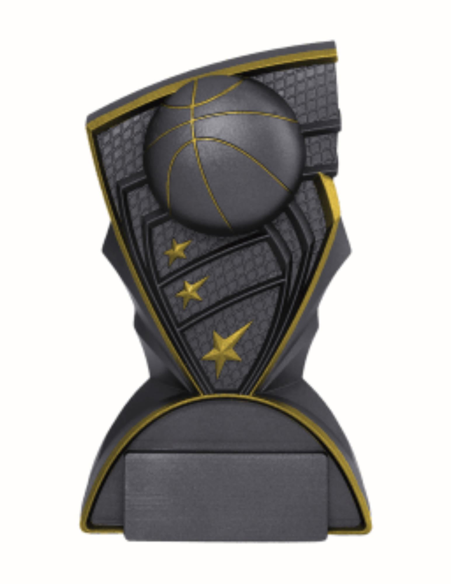 Basketball Graphite Award- 3 Sizes (Includes Engraving)