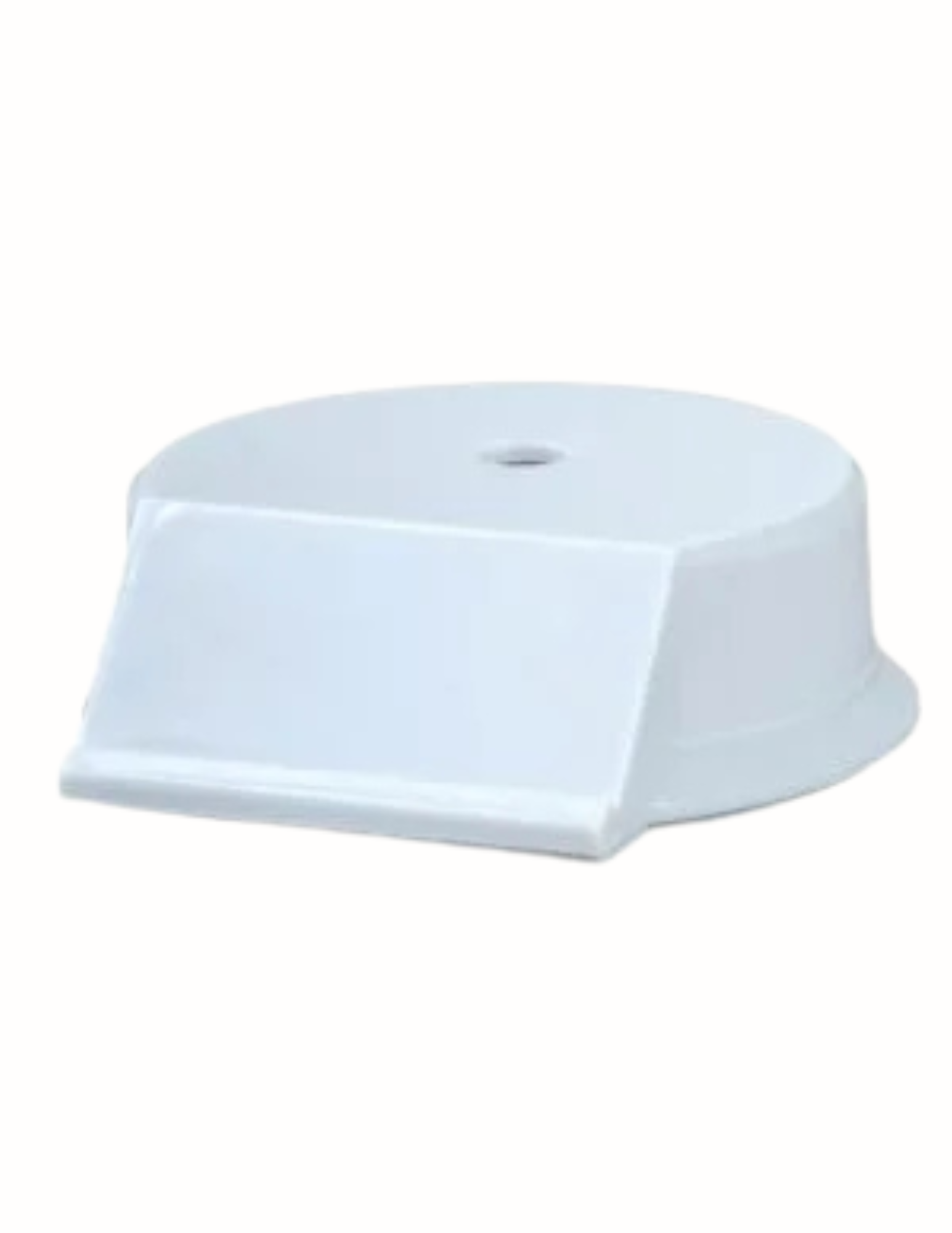Round Base 1 Hole Gloss white