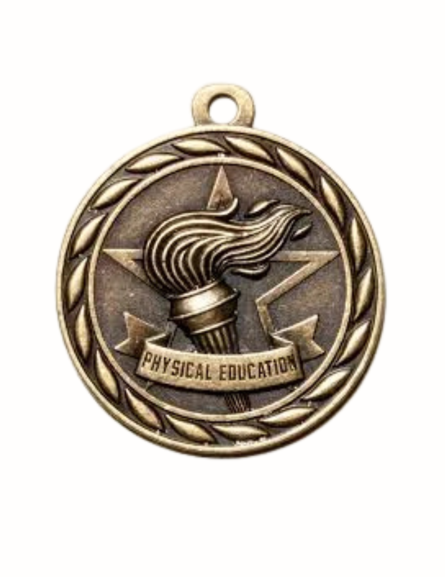 Classic Physical Education Medal 2" (Gold Only) (Includes Ribbon)