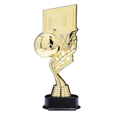 Helix Series Basketball Trophy 8.5"- 2 Finishes (Includes Engraving)