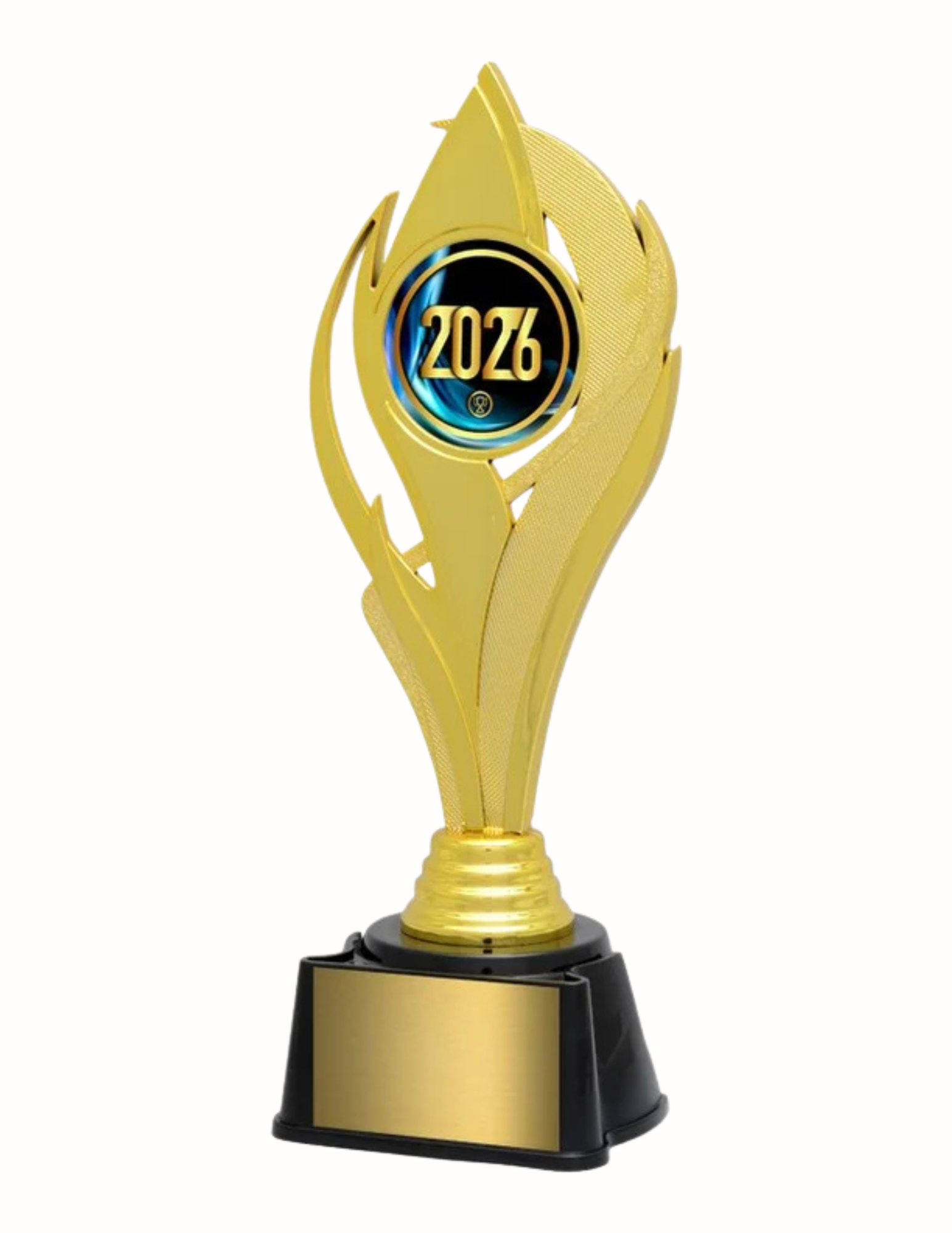 Inferno Trophy 10.25"- 2 " Insert, 3 Finishes (Includes Engraving)