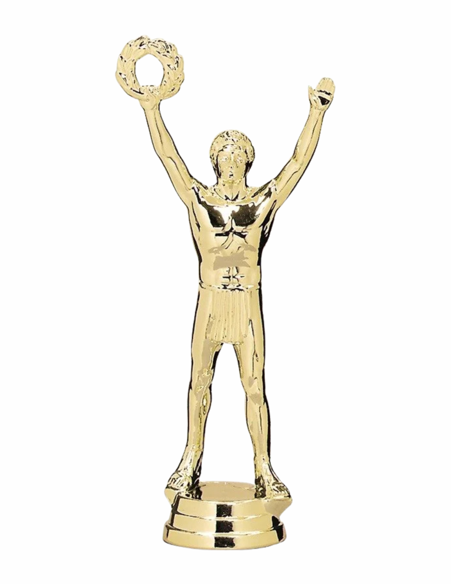 Victory Wreath Raised Male Trophy Topper 6" - Figure