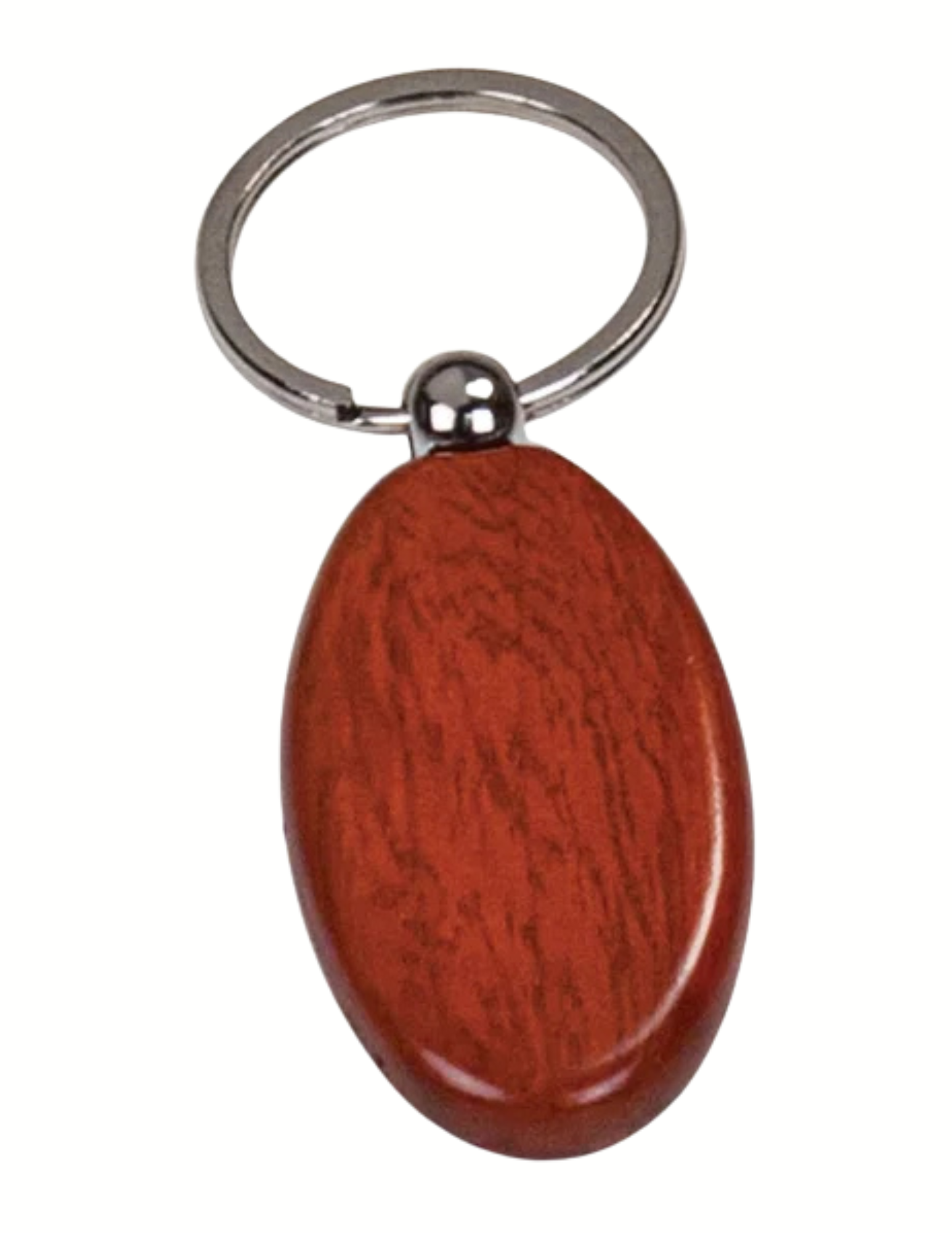 Rosewood Oval Keychain