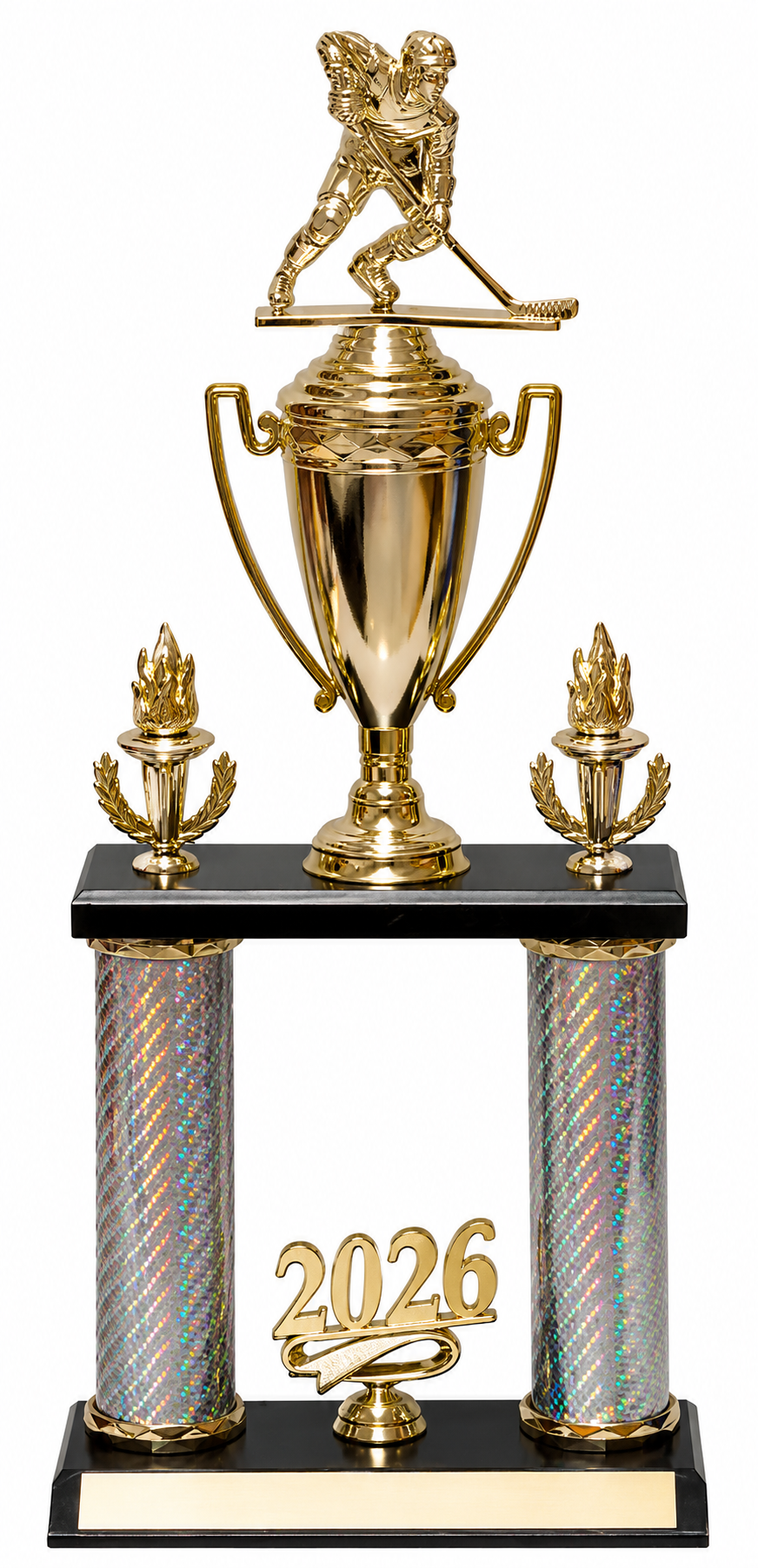 2 Post Hockey Small- 3 Sizes (Engraving Included)