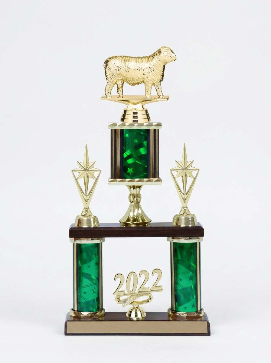 green tower sheep trophy