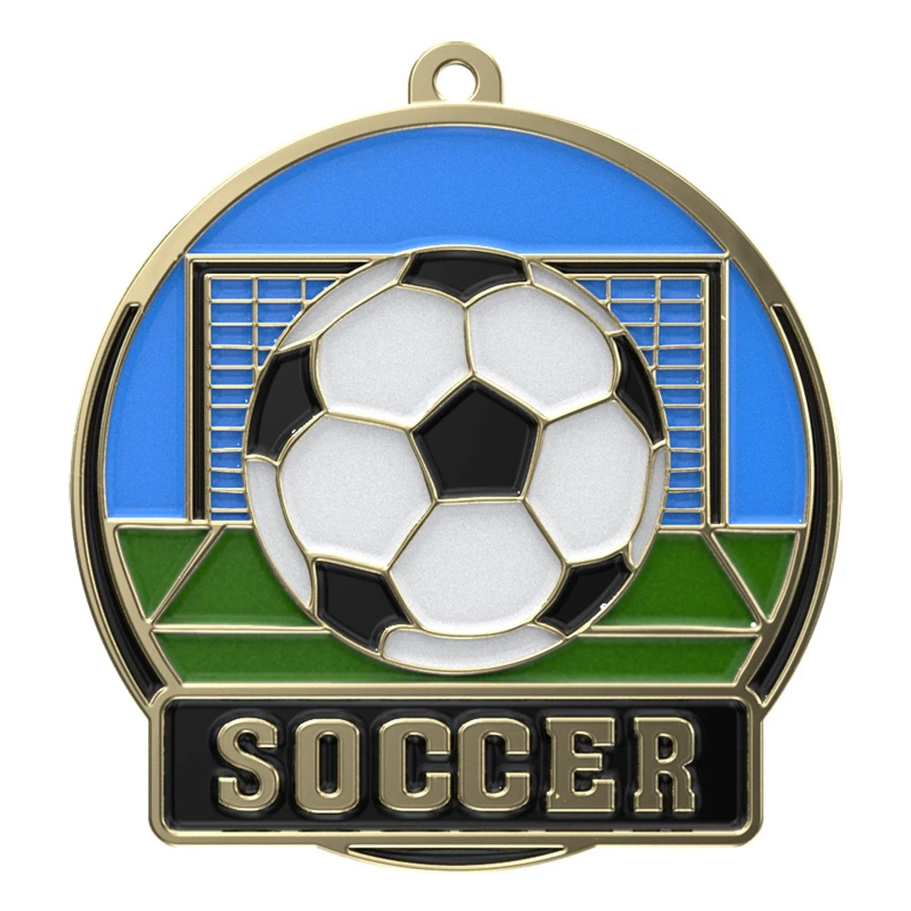 Soccer High Tech Medal 2" (Includes Ribbon)